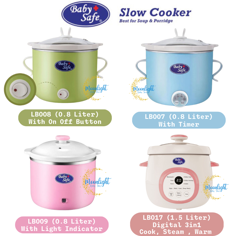 Jual Baby Safe Slow Cooker LB007 / LB008 / LB009 / LB017 Alat Masak MPASI Shopee Indonesia