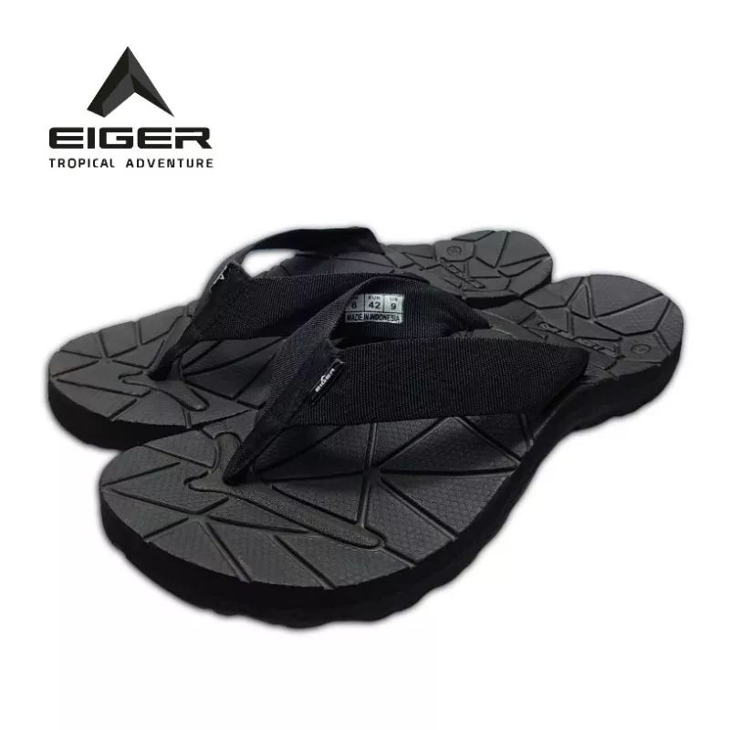 Jual Sandal Gunung Eiger Hitam Pria Wanita 100 Original Shopee