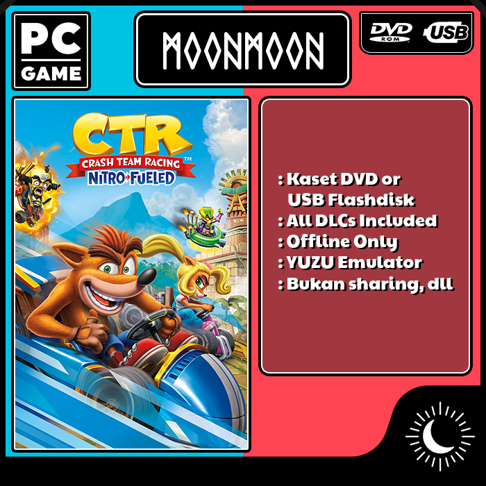 Jual Crash Team Racing NitroFueled (2019) Full DLCs Game PC Emulator