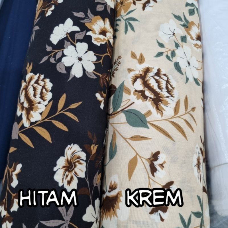Jual Kain Rayon Motif Rose Vinca (Harga per 0,5m) | Shopee Indonesia