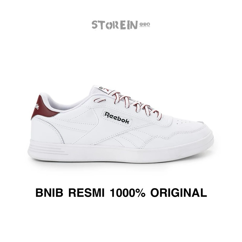Jual Reebok Court Advance White Maroon Original (PT MAP) | Shopee Indonesia