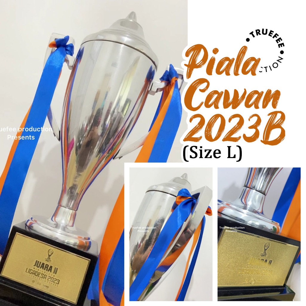Jual PIALA LOGAM ALUMUNIUM CAWAN 2023-B SIZE L CHAMPIONS CUP TROPHY ...