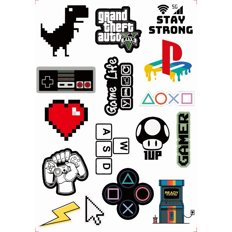 Jual Stiker Pack Gaming Aesthetic Vinyl Untuk Laptop Helm Tumblr Case ...