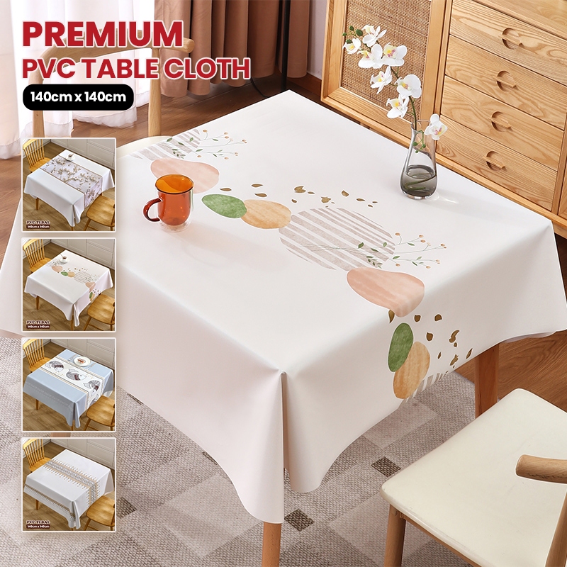 Jual LUXURYCLLECTION Taplak Meja Makan Plastik Anti Air 140x140cm