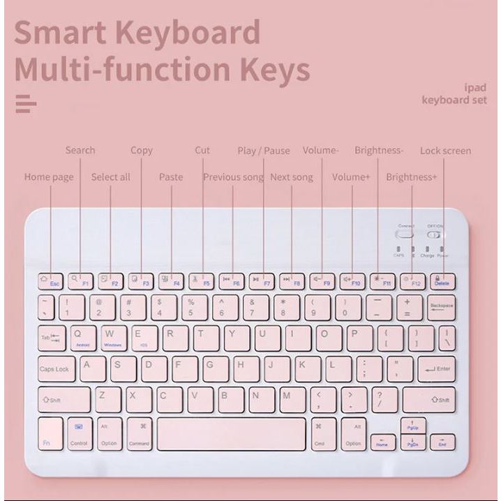 Jual Universal Keyboard and Mouse KIT Bluetooth For IOS/Android/Windows ...