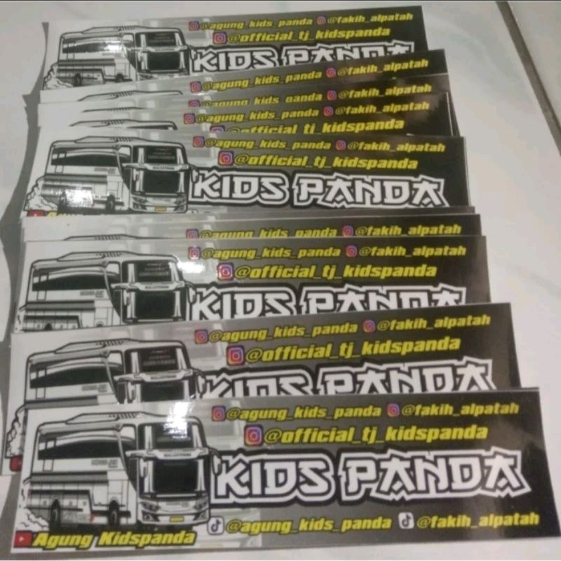 Jual STIKER BUS TUNGGAL JAYA / STIKER PANJANG KIDS PANDA | Shopee Indonesia