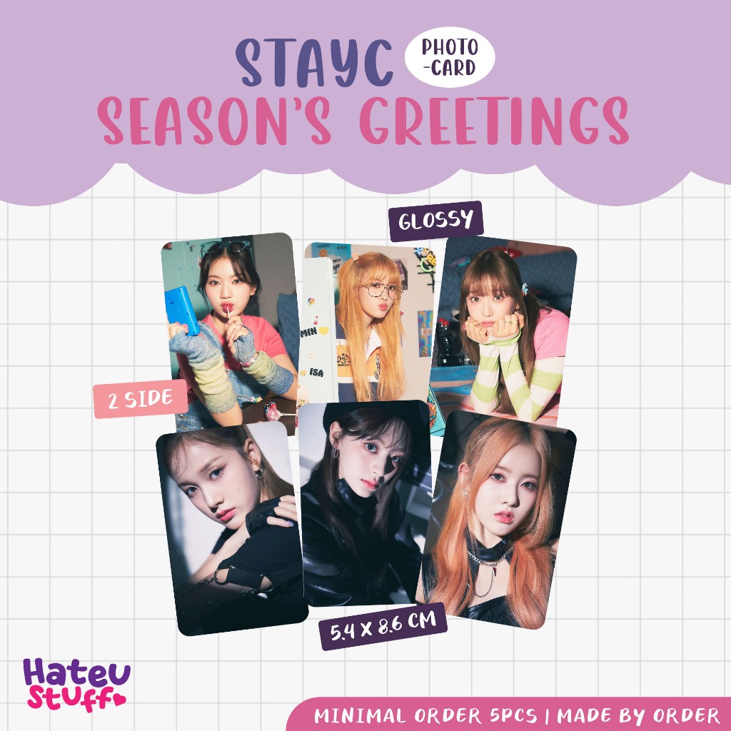 Jual STAYC Unofficial Photocard Season Greeting 2024 Shopee Indonesia