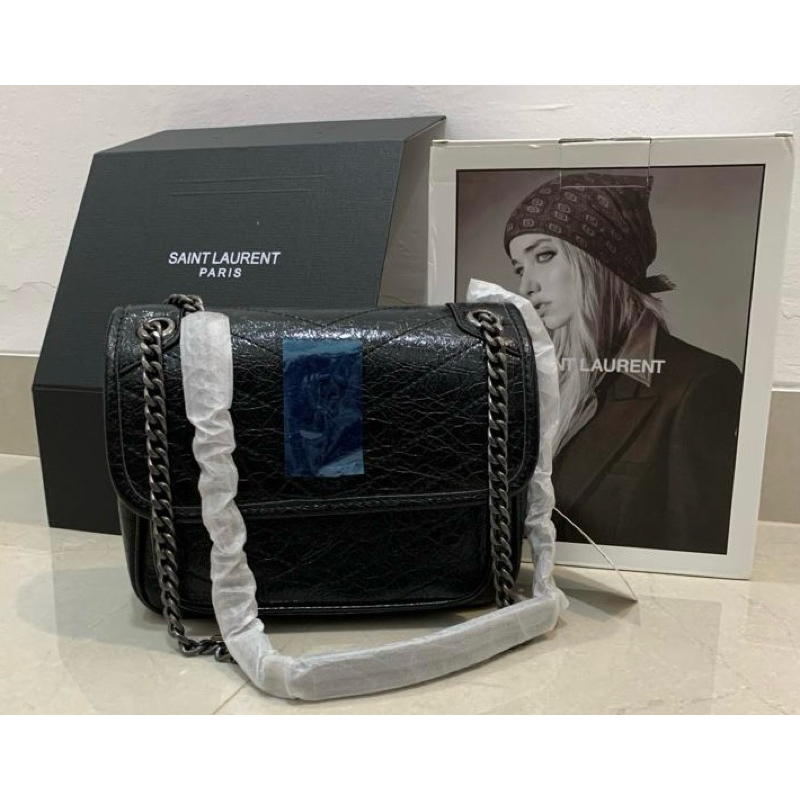 Jual Tas Yesin Nk hitam (mirror double box) | Shopee Indonesia