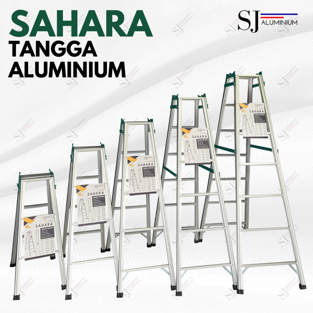 Jual Sahara Tangga Lipat Aluminium Tangga Lipat Jumbo Sahara Hijau Ukuran Tahan Beban