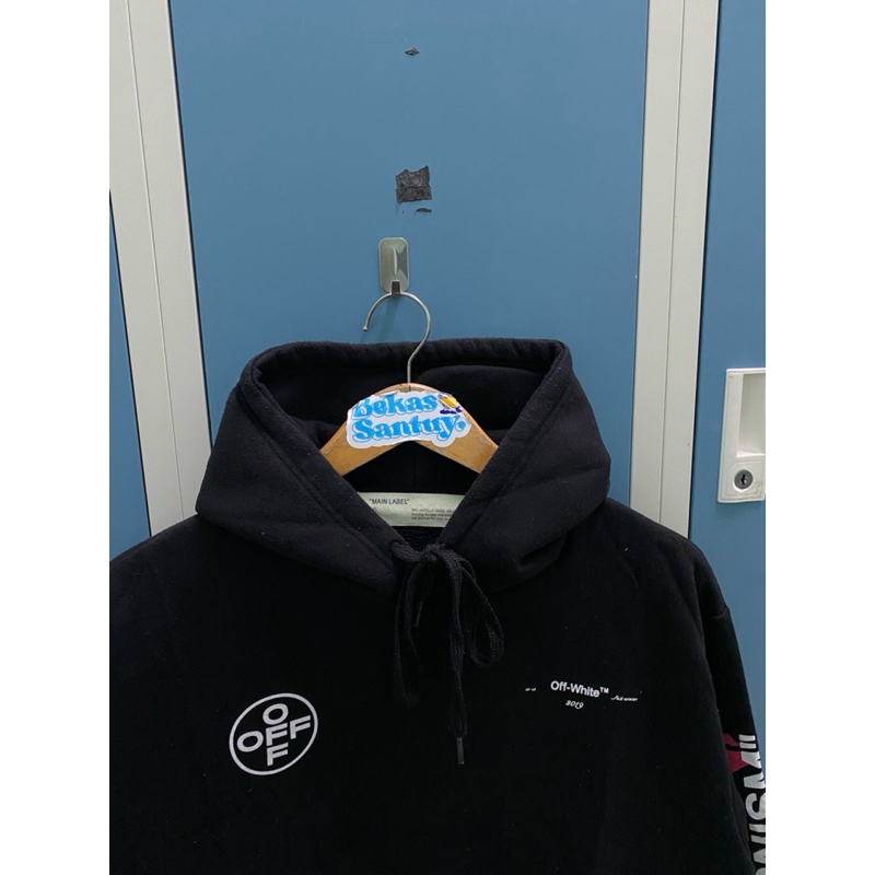 Off white impressionism hoodie black hotsell