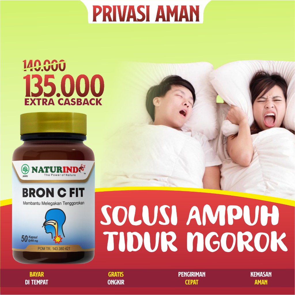 Jual BRON C FIT Obat ngorok Mendengkur Keras Obat Anti Mendengkur Obat