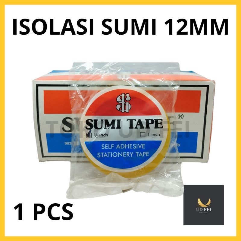 Jual (1 PCS) Isolasi Sumi 1/2 inch/ sumi tape 12mm/ isolasi sumi 12mm ...