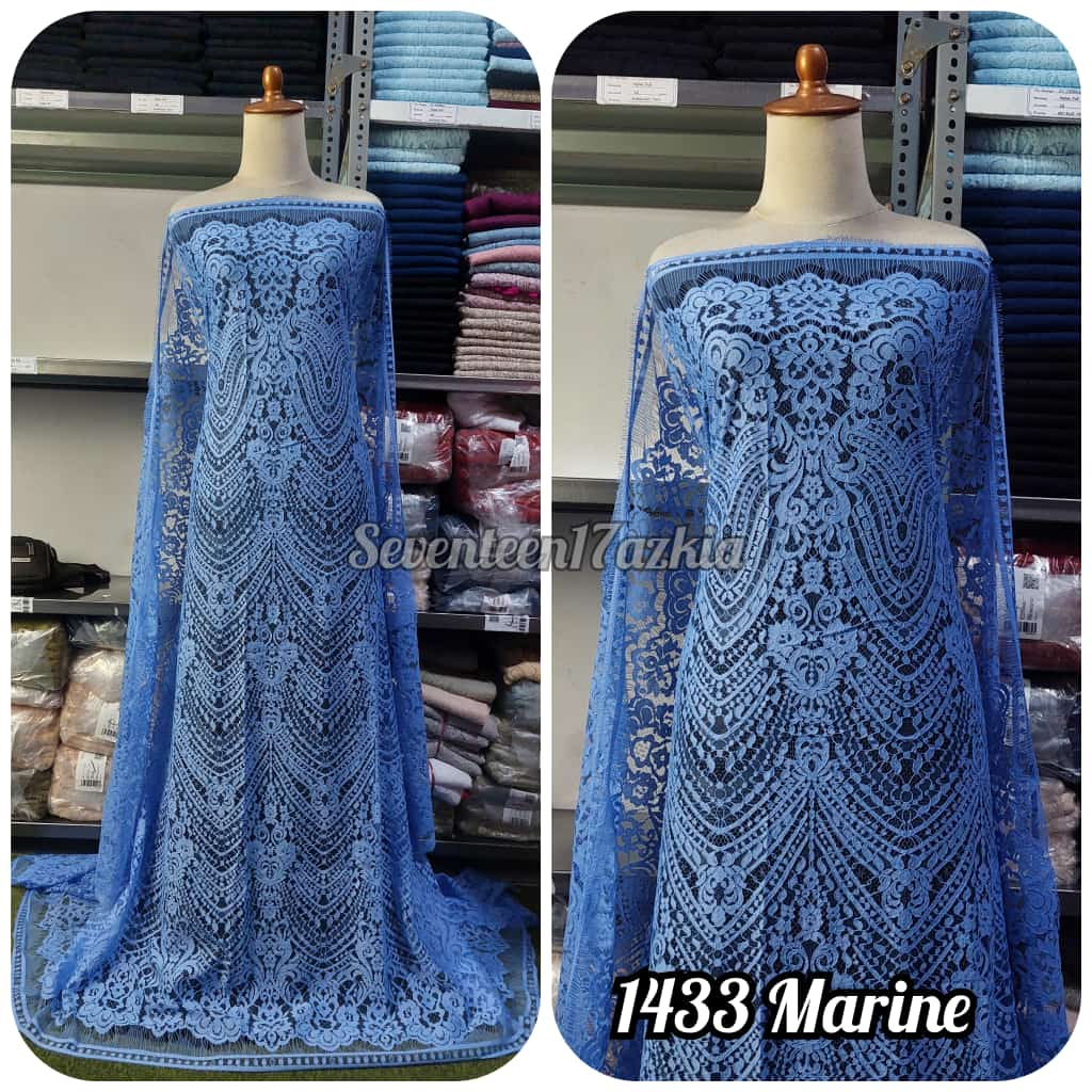 Jual Bahan Kain Brokat Semi Francis Code 1433 , Isi Panjang 2,5m X ...