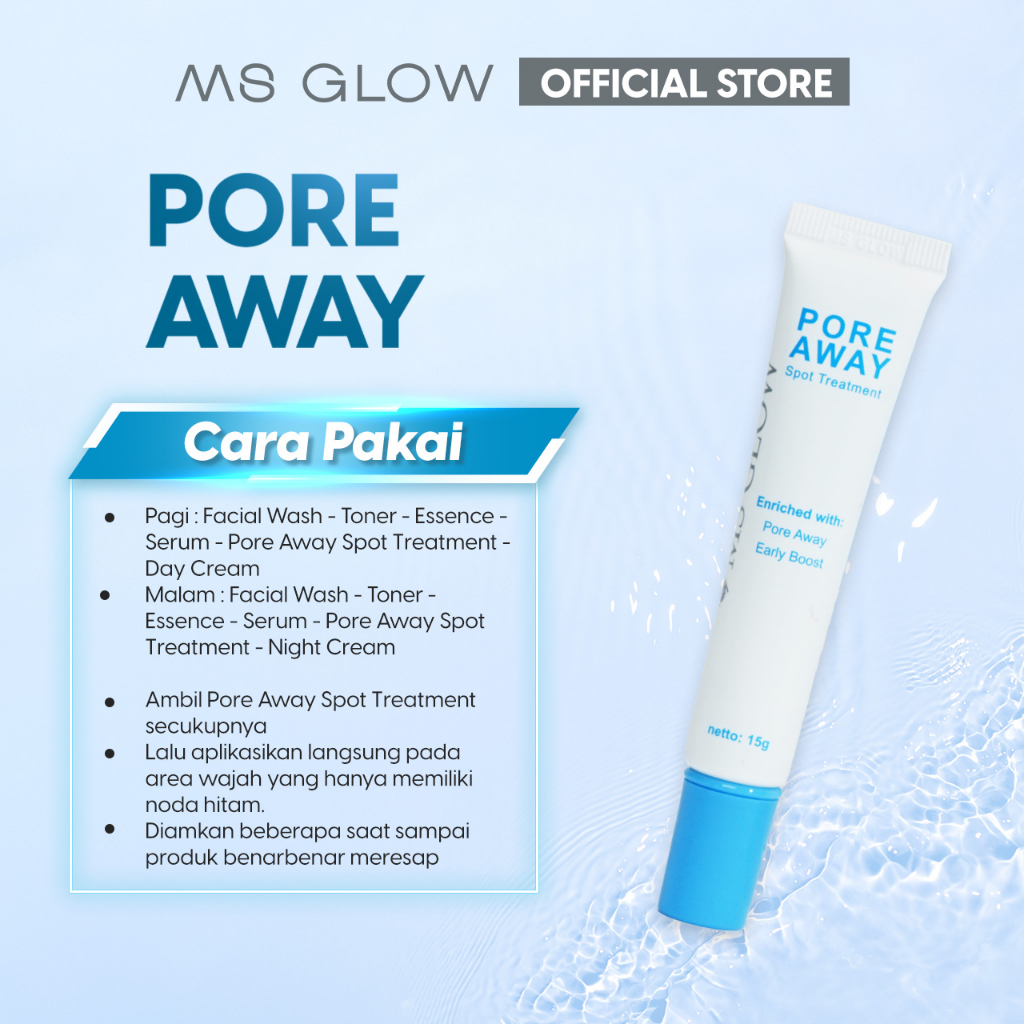 Jual Ms Glow Pore Away Spot Treatment Gr Shopee Indonesia