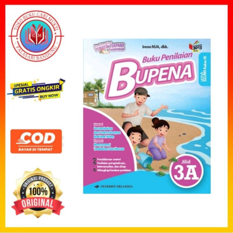 Jual Erlangga Buku Bupena Untuk SD/MI Kelas 3 Jilid 3A Kurikulum 2013 ...