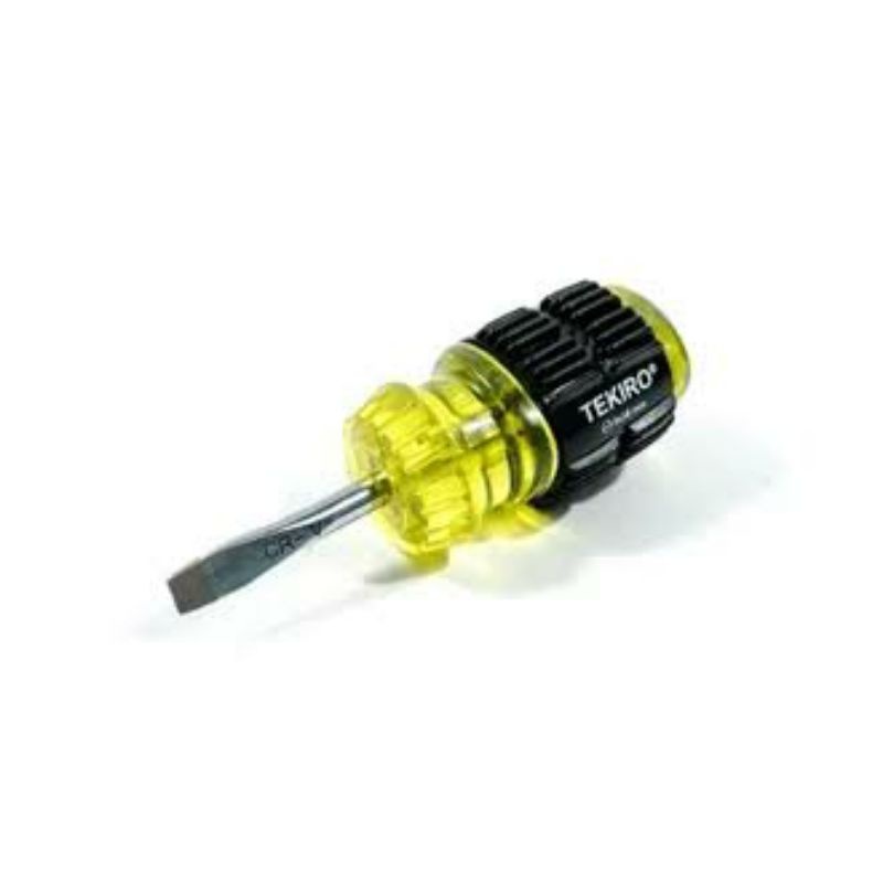Jual TEKIRO Obeng Cebol Gagang Karet Plus Minus 38mm Original | Shopee ...