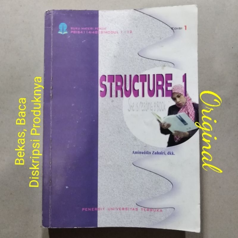 Jual Buku UT Modul 1 - 12 Edisi 1 Structure 1 Universitas Terbuka ...