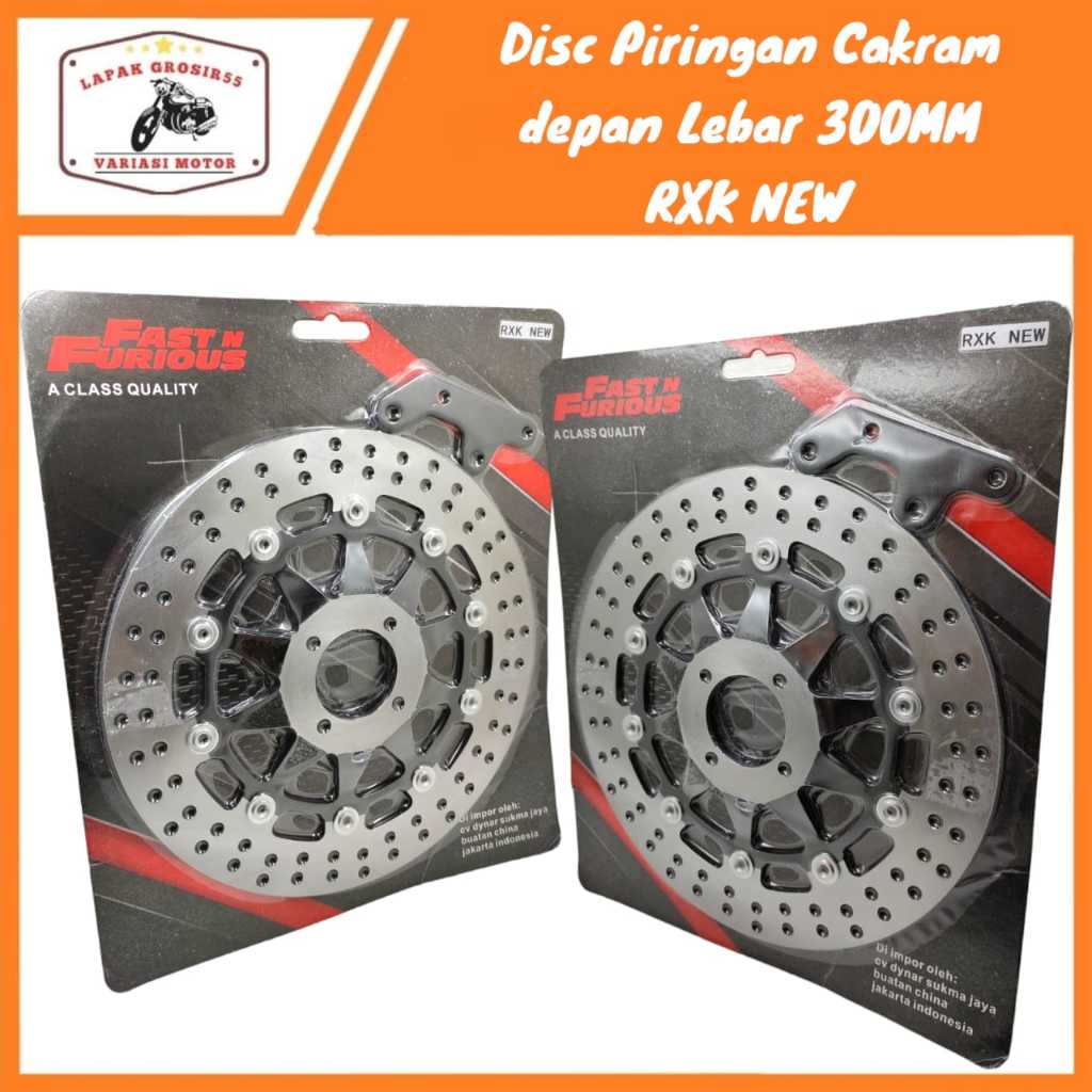 Jual Disc Piringan Cakram Depan Model Lebar Mm Plus Breket Pnp Rx King New Shopee Indonesia