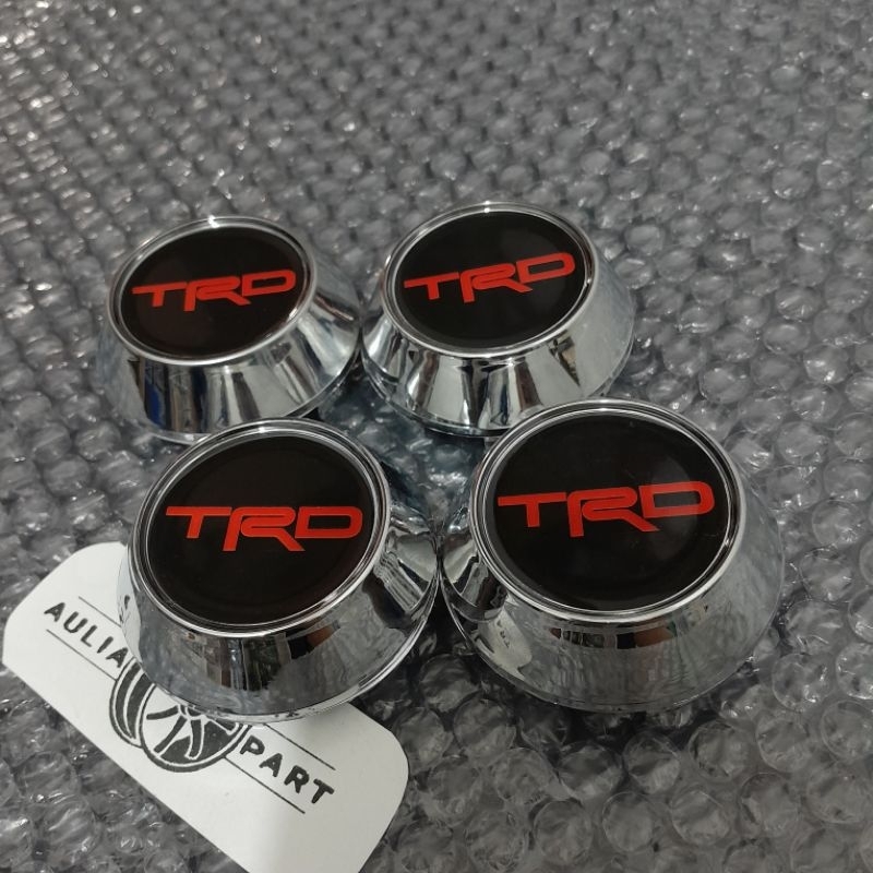 Jual dop roda tutup velg racing variasi trd kerucut chrome diameter 6,5 ...
