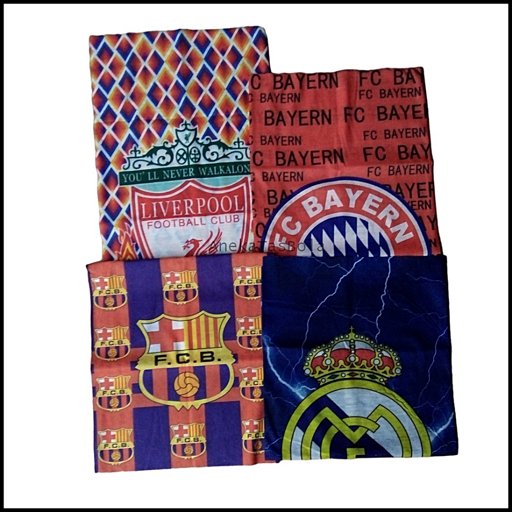 Jual Buff Seamless Motif Logo Klub Sepakbola Barcelona Real Madrid ...