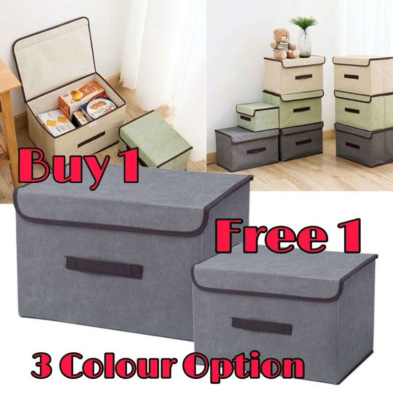 Jual Storage Box Organizer 2In1 Kotak Tempat Penyimpanan Baju Mainan ...