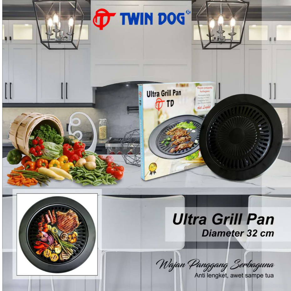Jual ALAT PEMANGGANG PIRING PEMANGGANG BBQ GRILL PAN DESAIN BULAT BAHAN