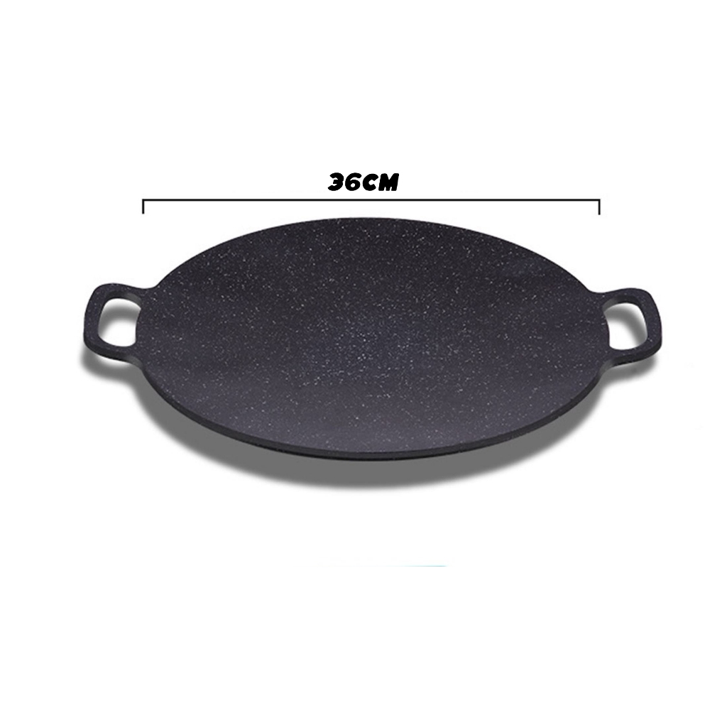 Jual 【Homelix】Bisa Cod Wajan Konduksi 40CM / Wajan GRILL PAN BBQ Anti ...