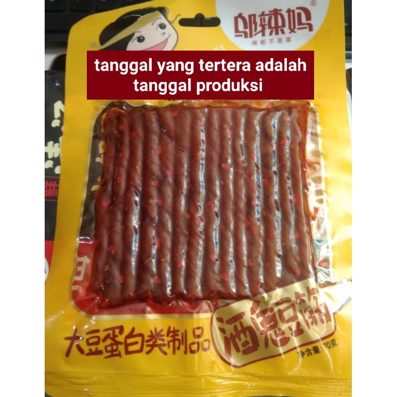 Jual Wulama Latiao Halal Snack Cina Tendon Spicy Garlic Stick 70gram