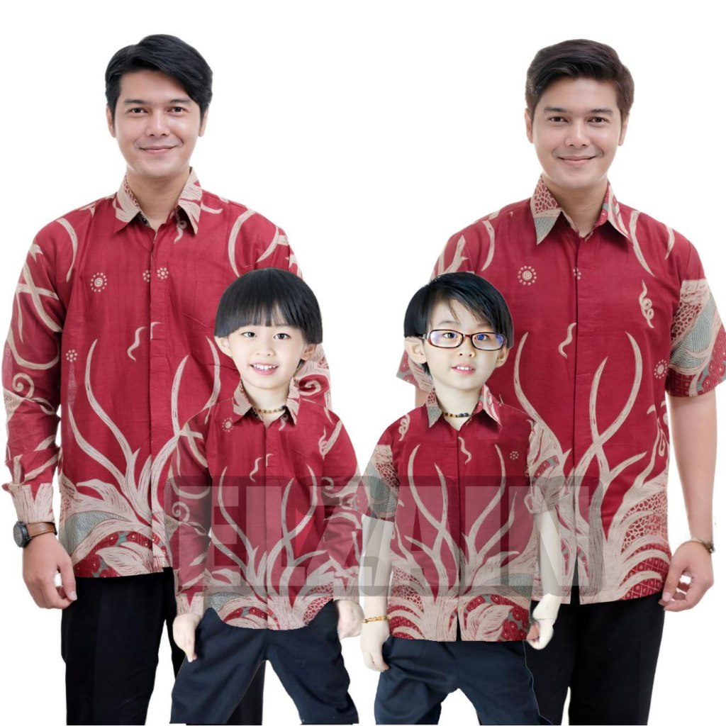 Jual BATIK PUTRA EL ZAIN TERBARU Couple sweet | BATIK NANAS MERAH ...