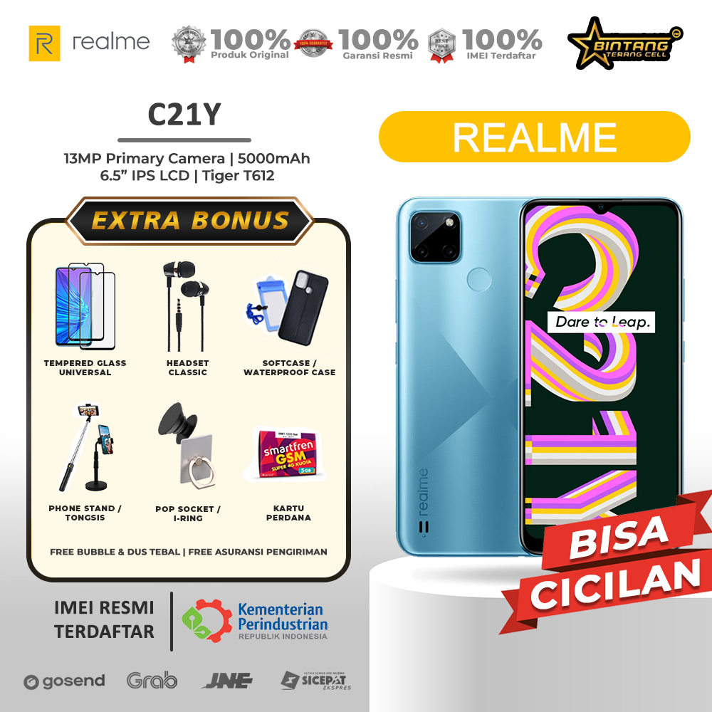 Jual Realme C21y Ram 464gb Dan Ram 332gb Garansi Resmi Shopee Indonesia