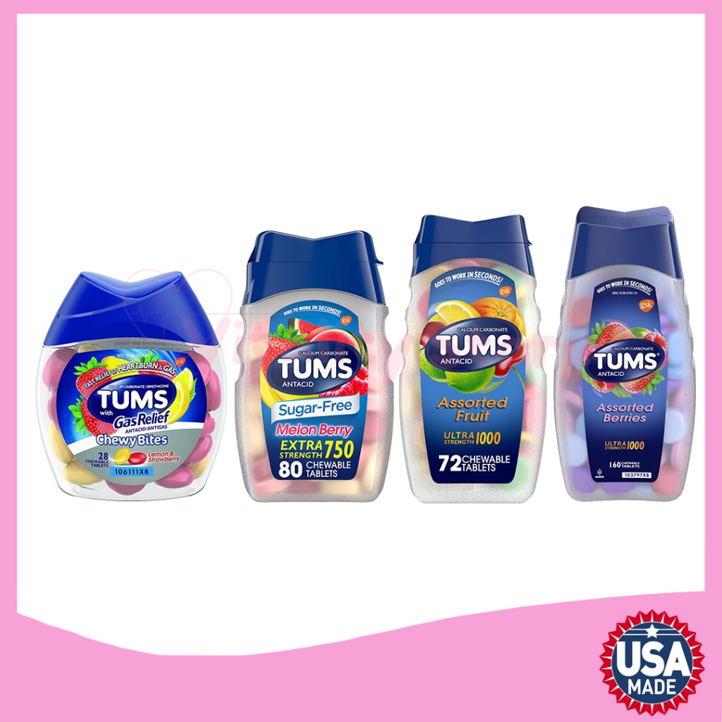 Jual TUMS Antacid Chewy Bites Gerd Asam Lambung Maag calcium carbonate