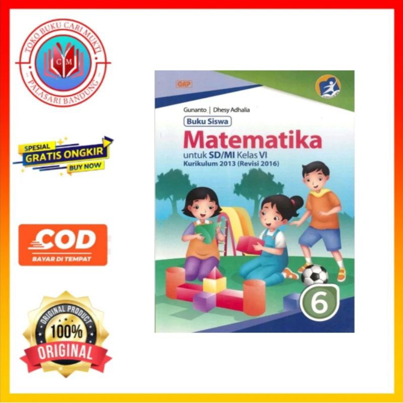 Jual Erlangga Buku Siswa Matematika GAP Untuk SD/MI Kelas 6 Kurikulum ...