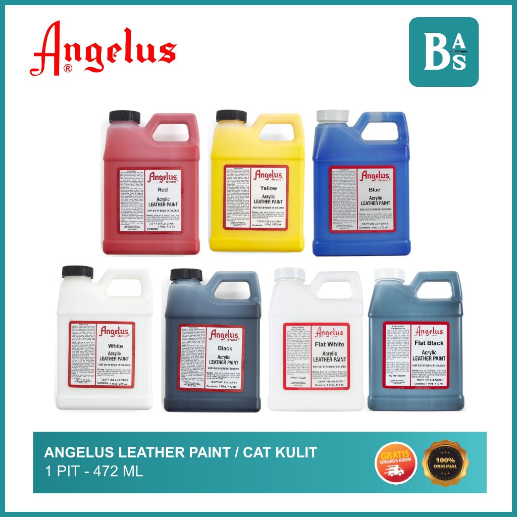 Jual Angelus Leather Paint / Cat Kulit 1 Pit 472ml | Shopee Indonesia