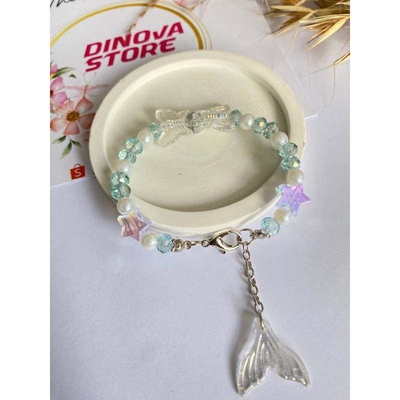 Jual GELANG MANIK MANIK AESTHETIC bandul ekor/gelang manik manik/barang