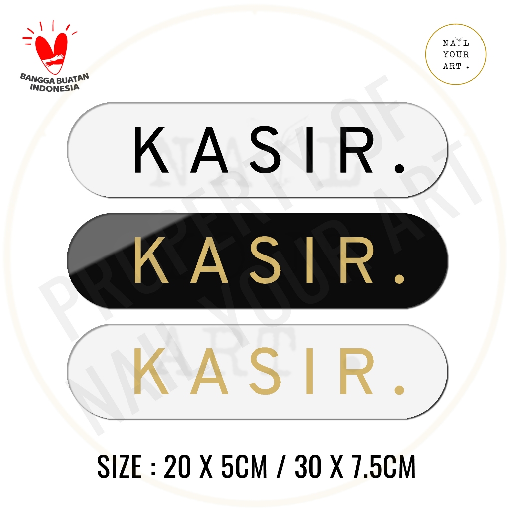 Jual Sign Akrilik Kasir Round Nail Your Art Signage Minimalis Shopee Indonesia 6990