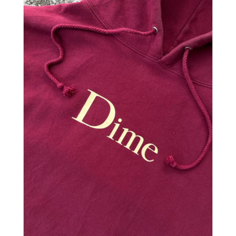 Jual DIME MTL CLASSIC LOGO BURGUNDY HOODIE | Shopee Indonesia