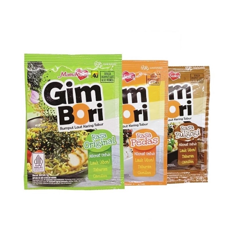 Jual Mama Suka Gim Bori Rumput Laut Nori Tabur Sachet Gram Shopee