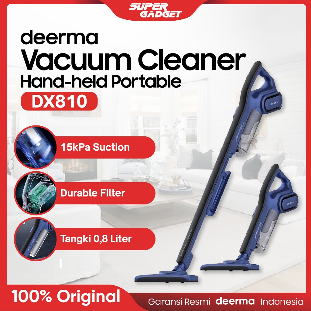 Jual Deerma Vacuum Cleaner DX810 Handheld Portable 2in1 Penyedot