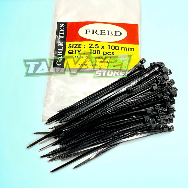 Jual (100 BUAH )TALI RIVET KABEL TIES FREED PANJANG 10CM | Shopee Indonesia