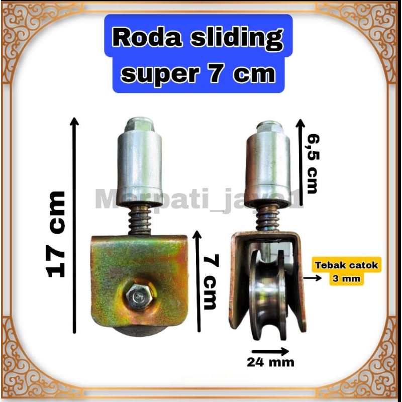 Jual Roda Sliding Super Cm Besi As Anti Anjlog Pintu Pagar Shopee Indonesia