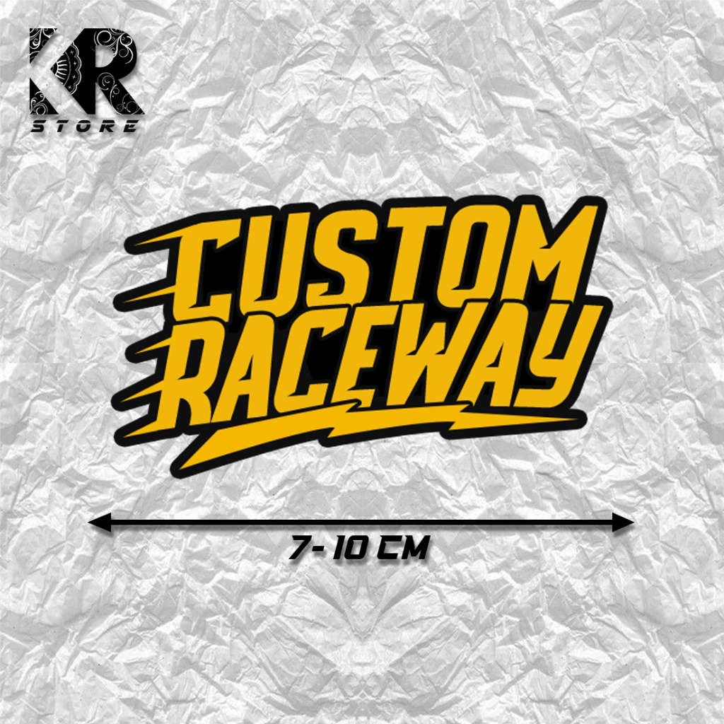 Jual Sticker CUSTOM RACEWAY Sticker Cutting Stiker Racing | sticker ...