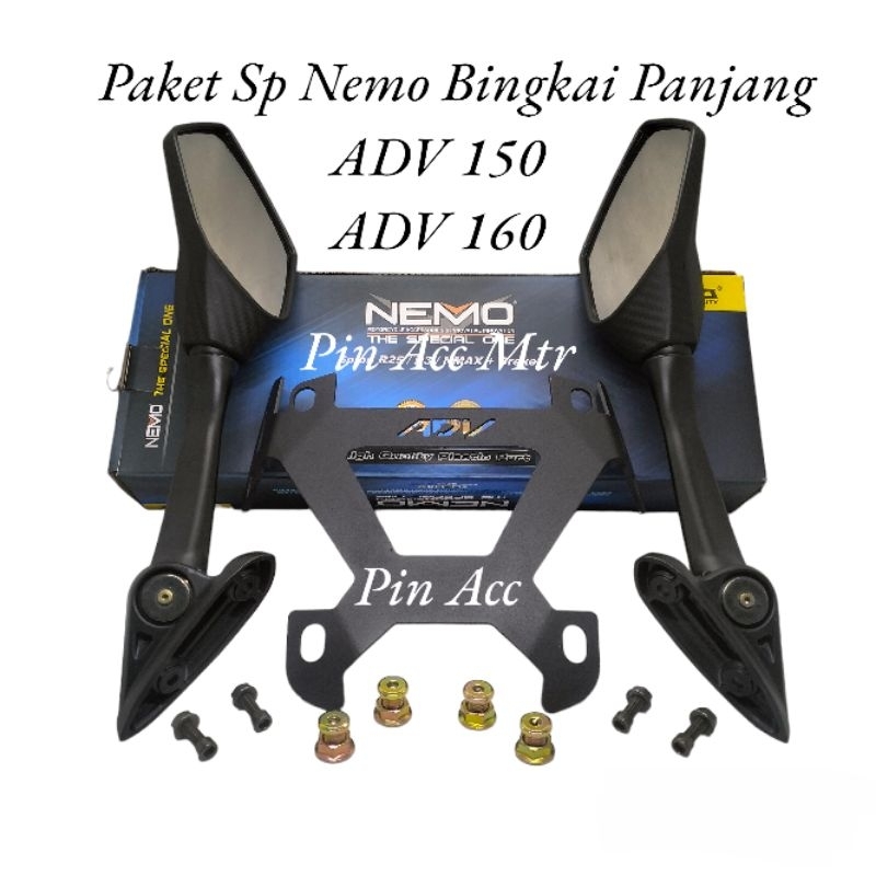 Jual Paket Spion Winglet Breket Serfo Set Baut Anti Cebol Pnp Motor Adv Adv Shopee Indonesia