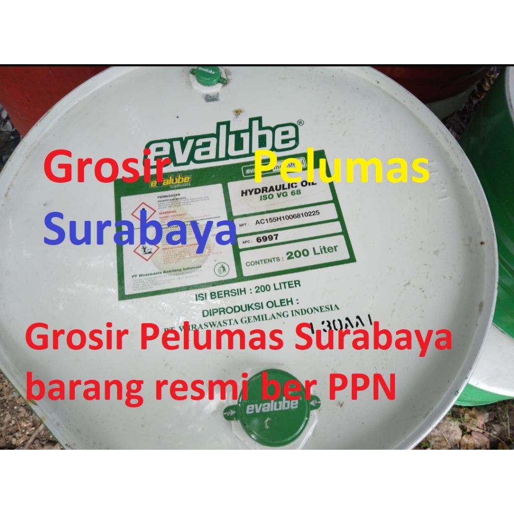 Jual EVALUBE Hydraulic iso vg 68 oli hydrolis hidrolis hidrolik sae 10