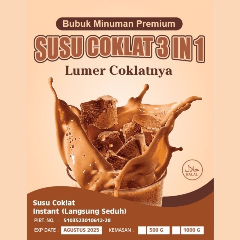 Jual 1Kg Bubuk Minuman Susu Coklat 3in1 - LumerNyoklat | Shopee Indonesia