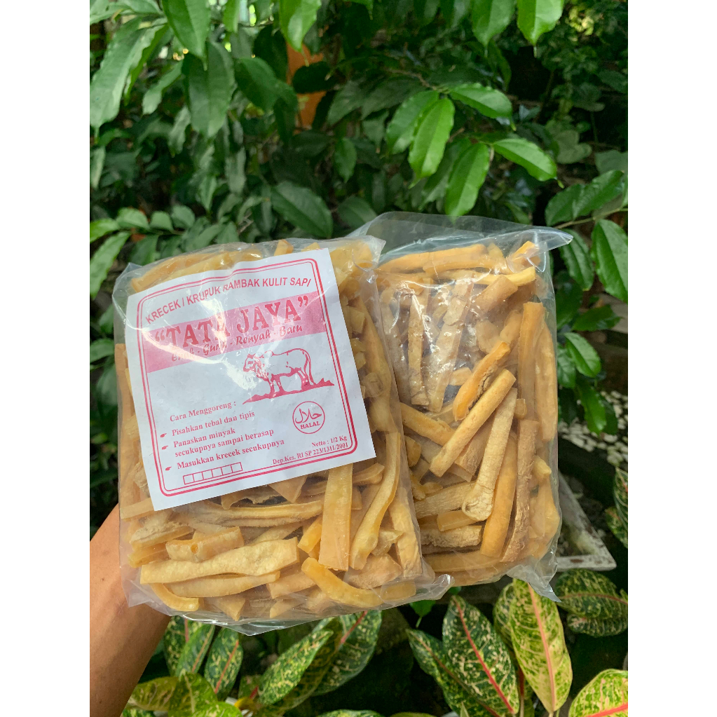 Jual Kerupuk Kulit Sapi Mentah Super Dorokdok Krupuk Kulit Sapi Krecek