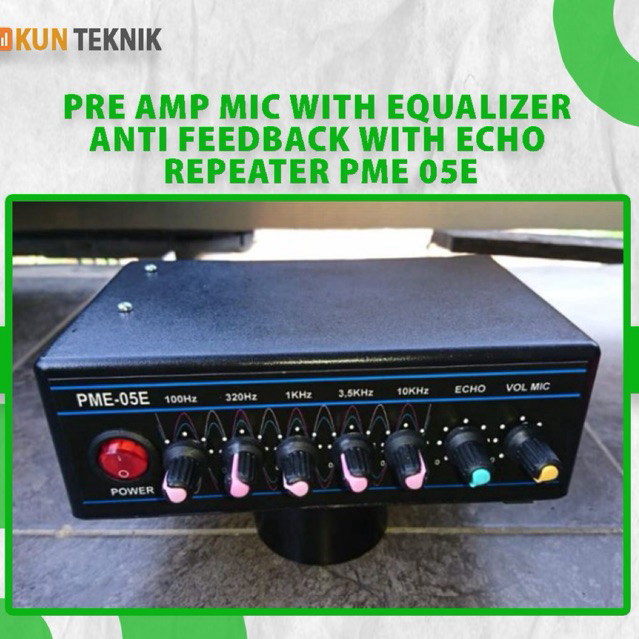 Jual Pre Amp Mic dengan Equalizer Penghilang feedback mic with echo