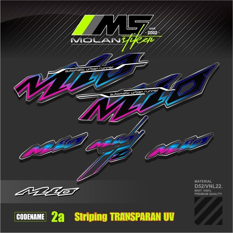 Jual Decal Sticker Striping Variasi Transparan Uv Mio Urban Mio Sporty ...