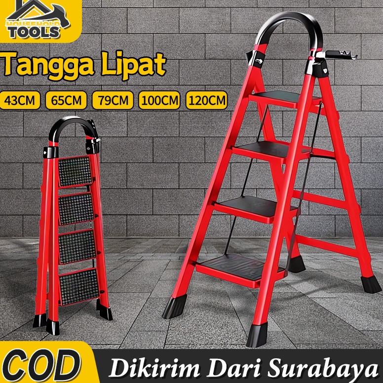 Jual Kekinian Tangga Lipat Rumah Besi Lipat 23456 Step Tangga Lipat