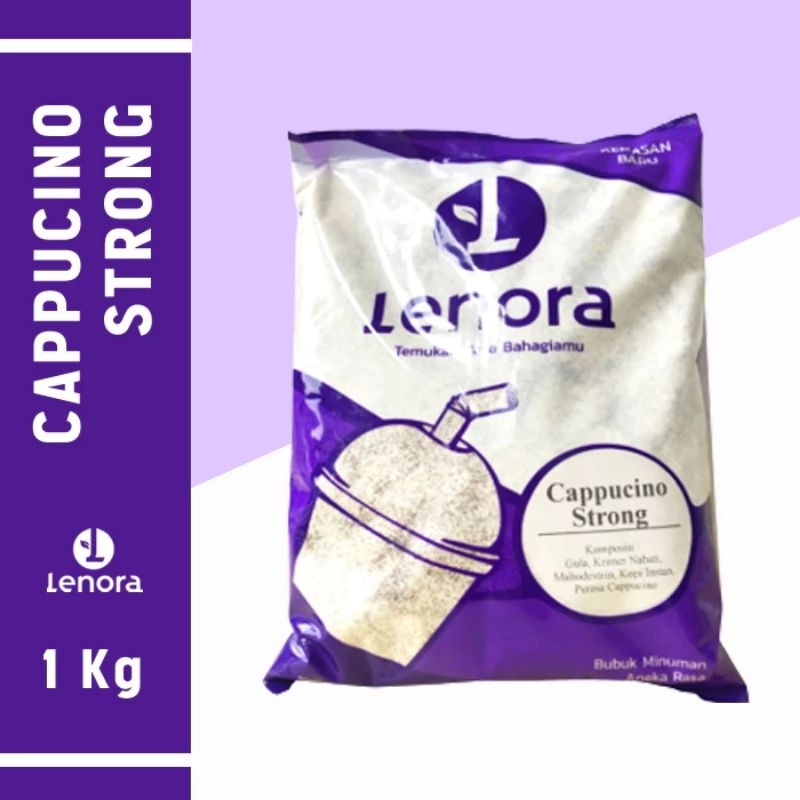 Jual Lenora Powder Cappucino Strong Bubuk Minuman1kg | Shopee Indonesia