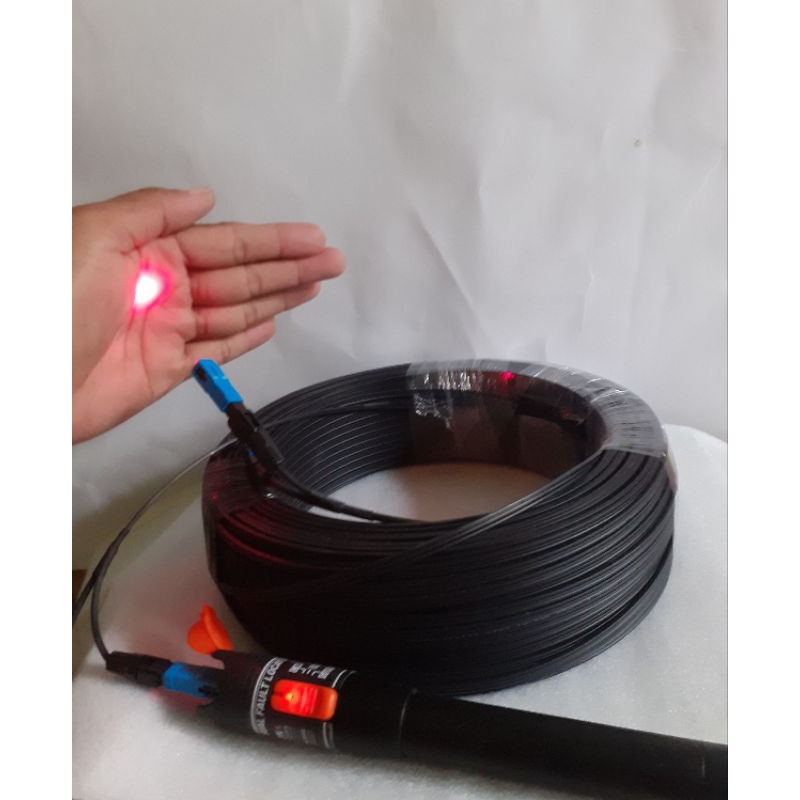 Jual kabel fiber optic 2c 3s outdoor fastcon panjang 75m siap pakai ...